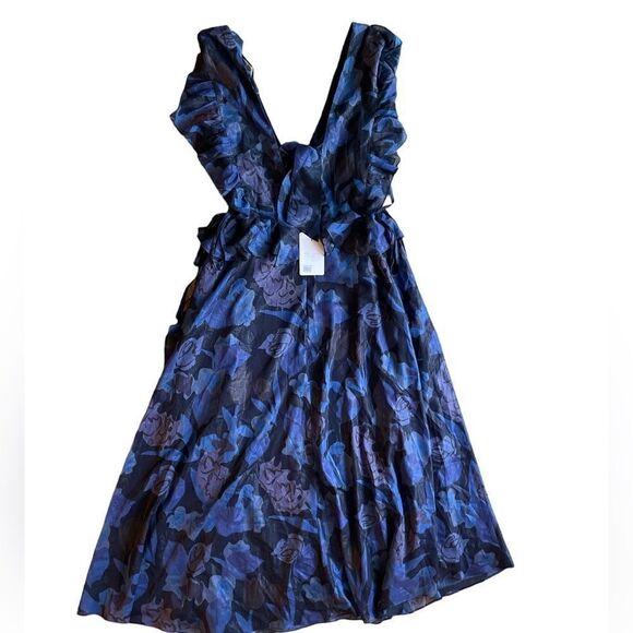 TED BAKER Vertey Pinafore Ruffle Dress Size 5/US 12 - Picture 6 of 11